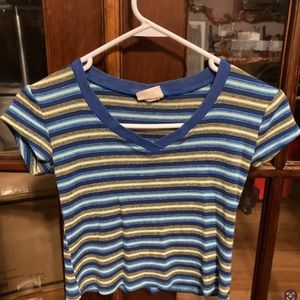 Vintage 90s striped crop top